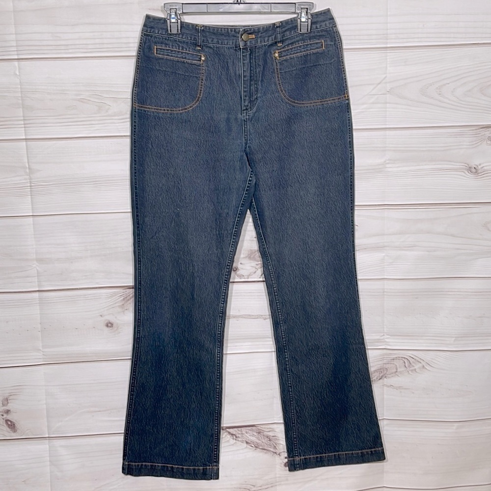Chico's Blue Denim Straight Leg Jeans Size M/8/Chico's 1